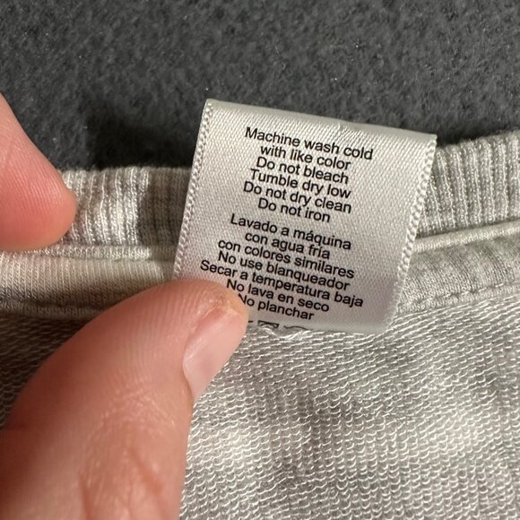 Active Life Large Heather Gray Stripe Long Sleeve Pullover Top Round Neck Modal - Picture 7 of 9